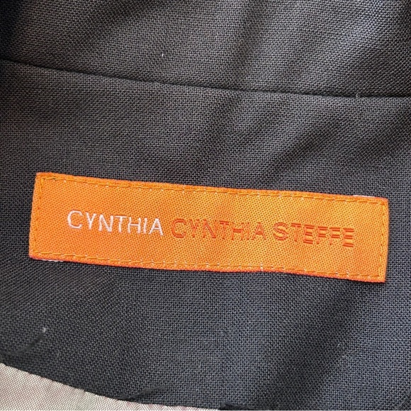 Cynthia Steffe Black Short Sleeve Jacket with Waist Tie Belt, Medium - Picture 4 of 5